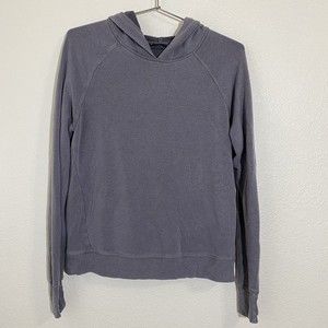 Athleta Criss Cross Back Hoodie Womens Sweatshirt Size S Gray